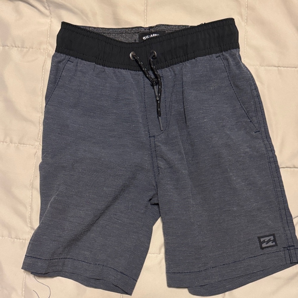 Billabong Kids Blue and Black Shorts